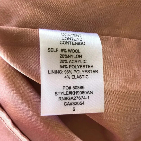 Anthropologie Eva Franco Knit Pastel Strips Mini Skirt  Metallic Accents Size S - Picture 5 of 6